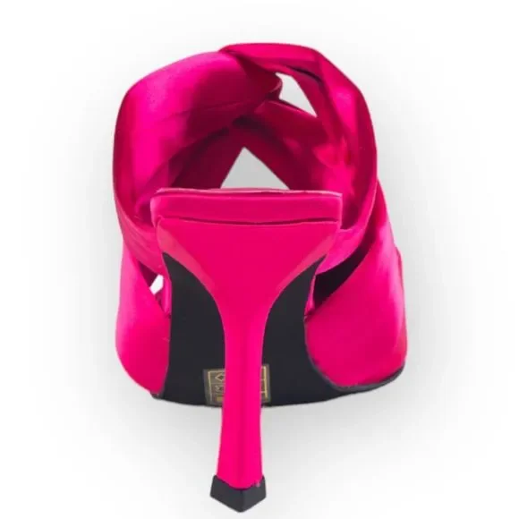 JEFFREY CAMPBELL Tied Up NWOB Satin Heel - size 7 - Picture 4 of 9